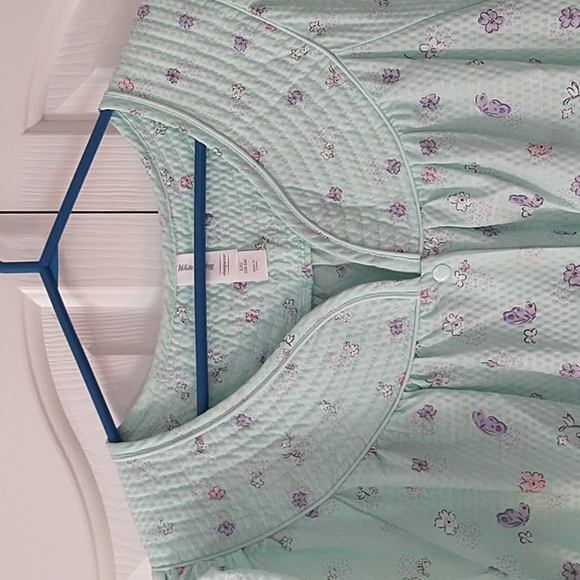 NWT White Stag Women’s House Coat / Duster Short Sleeve Floral size Large - Picture 2 of 12